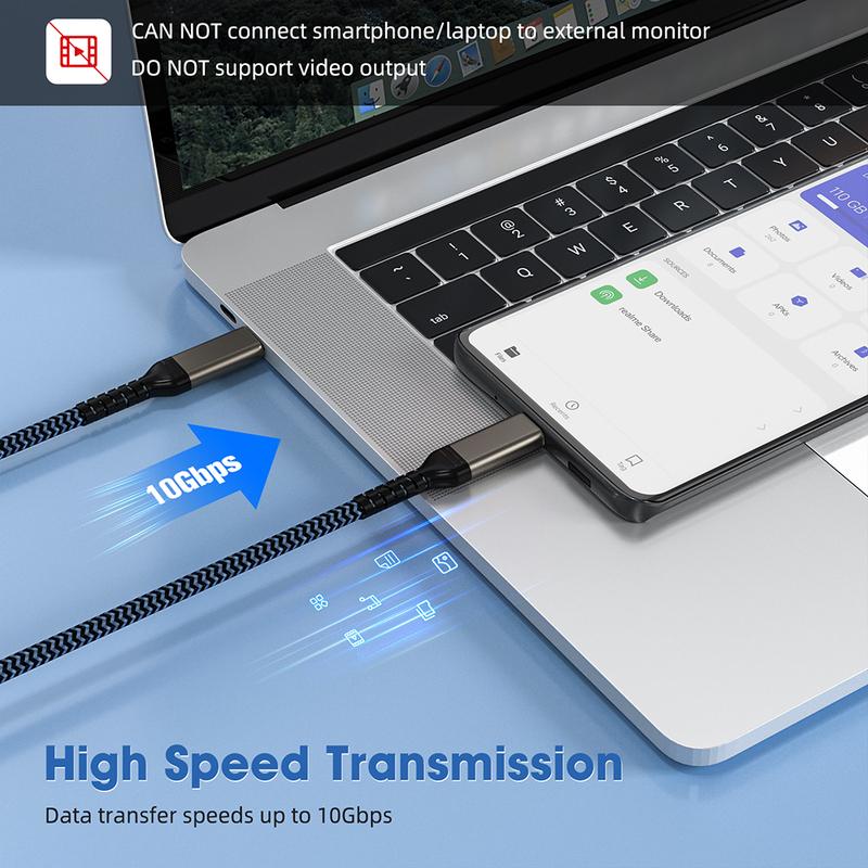 PD 60 Вт USB 3.2 Type C на C Кабель быстрой зарядки Для iPhone Samsung Vivo Телефон Ноутбук Macbook iPad 30 см 50 см Короткий 1/2/3 метра Длинный