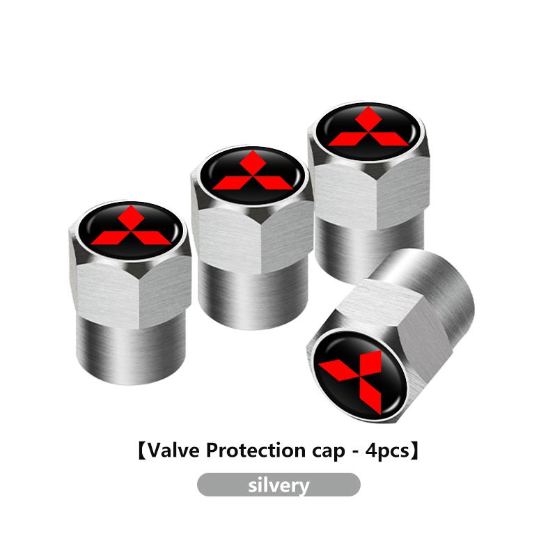cwnqah1 cwmvjg1 Car Tire Valve Stems Cap Knurling Style Tire Valve Cap For Mitsubishi Outlander Lancer Cross Colt Xpander Mirage Attrage