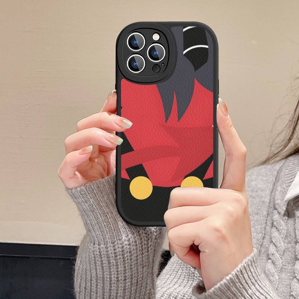 Hey A_Arnolds Cartoon Leather Phone Case For IPhone 16 14 15 Pro Plus 13 12 11 Pro Max Silicone Cover