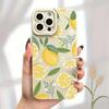 Милый Креативный Чехол для Телефона с Рисунком Фруктов и Лимонов для iPhone 16 12 13 Mini 11 14 15 Pro Max X XS XR 7 8 Plus SE2 Мягкий Силиконовый Чехол