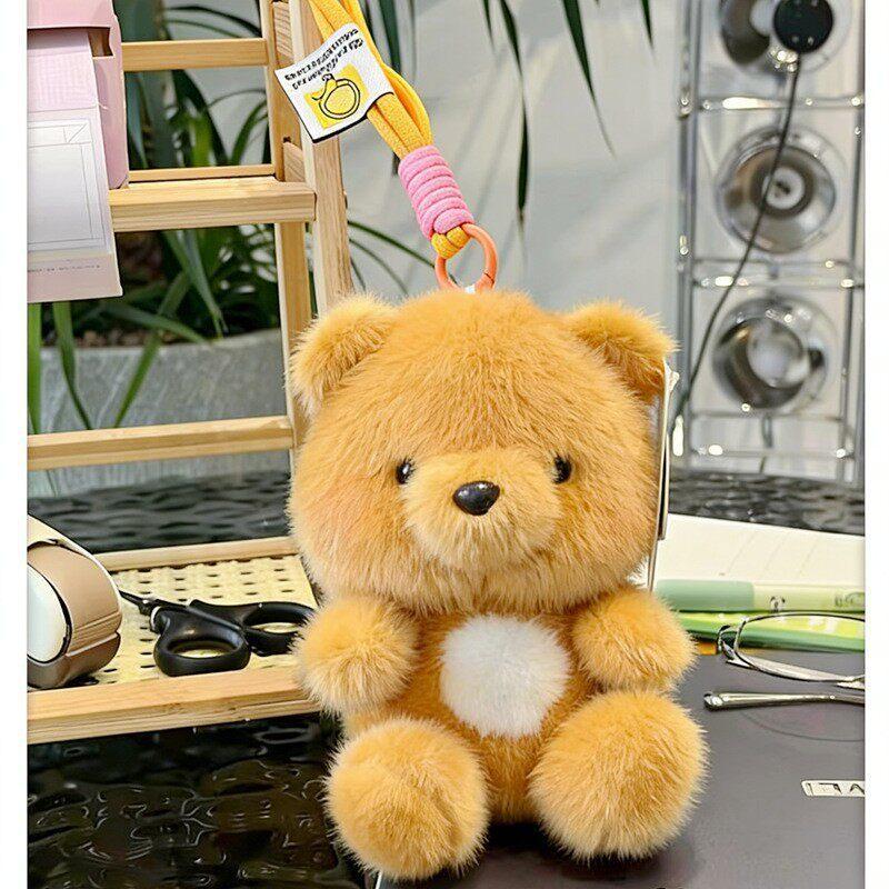 Cute Plush Bunny Doll Pendant For Girls Gift Soft Toy Keyring Accessory
