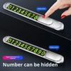 Temporary Parking Number Plate Phone Number Card Glowing Sign with Number Magnetic Stickers Easy Installation Phone Number Plate for Car Park