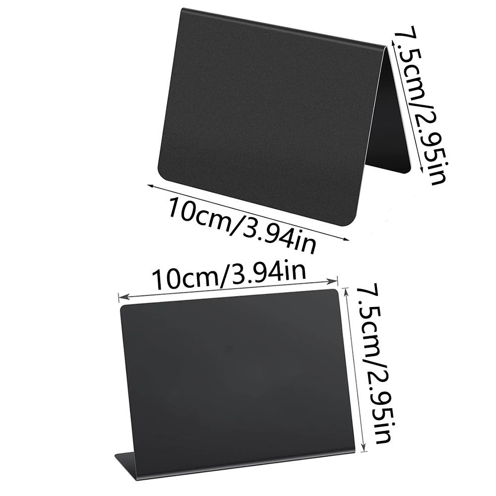 12/15/20/25Pcs with 2pcs White Pen Message Blackboard Signs Mini Chalkboard Tags  Party Supplies