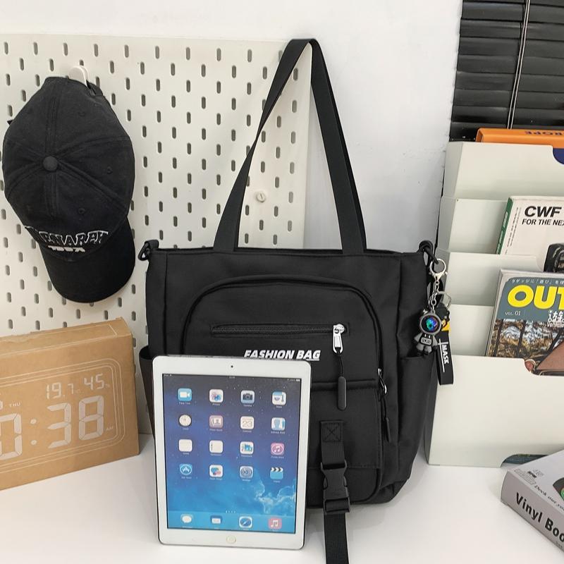 Women's Handbag Color Block Men's Messenger Bag Large Capacity Student Class Shoulder Bag