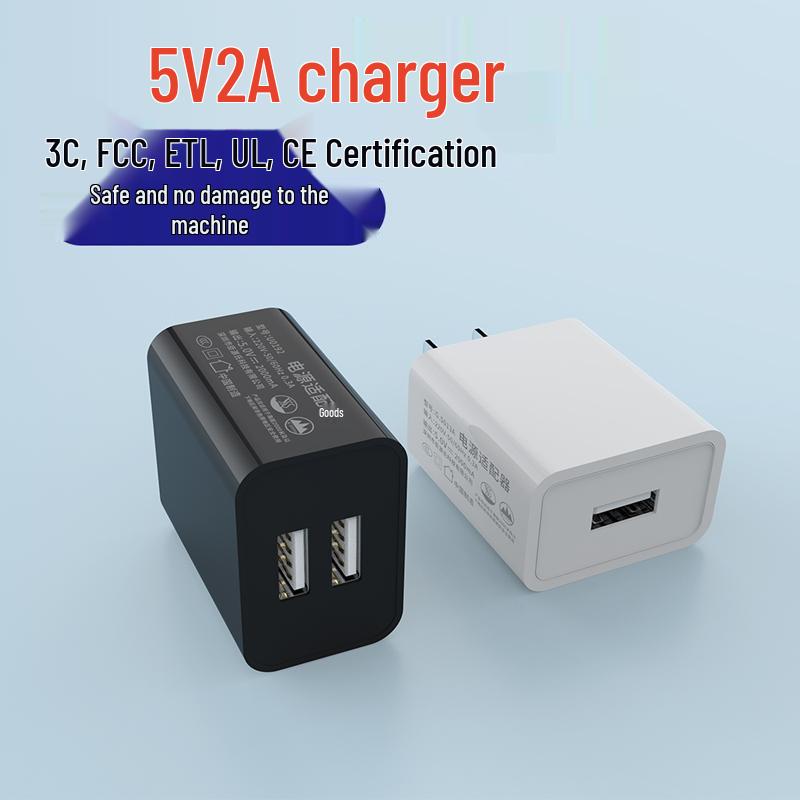 Зарядное устройство для мобильного телефона USB 5V 2A, сертифицировано 3C, штекер стандарта National/EU/US