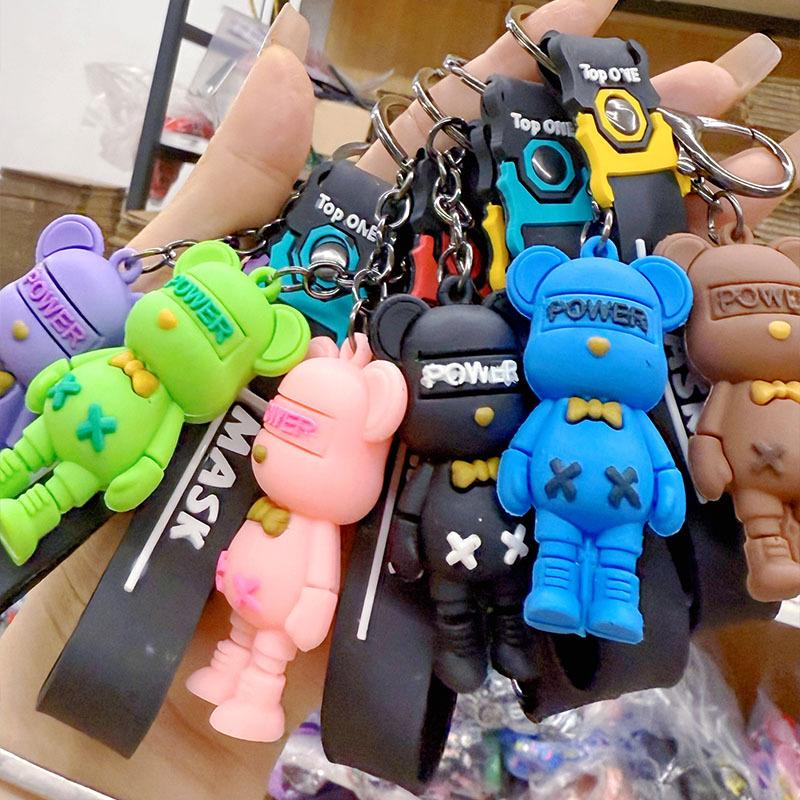 Ugly Cute Tooth Monster Keychain Pendant Funny Plush Doll Toy Creative Small Gift For Bag Decoration And Kids Present