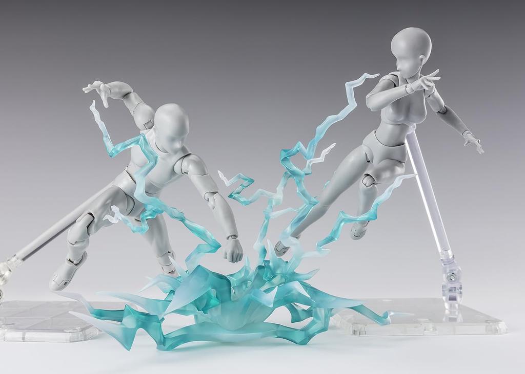 BANDAI SPIRITS Tamashii EFFECT THUNDER Green Ver. for S.H.Figuarts, approximately 240mm, PVC & ABS figure effect parts