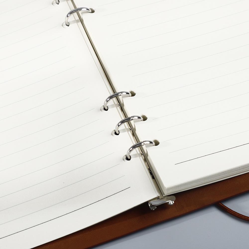 Блокнот A5 в мягкой обложке с текстурой личи на спирали - Отрывной кожаный деловой блокнот для встреч