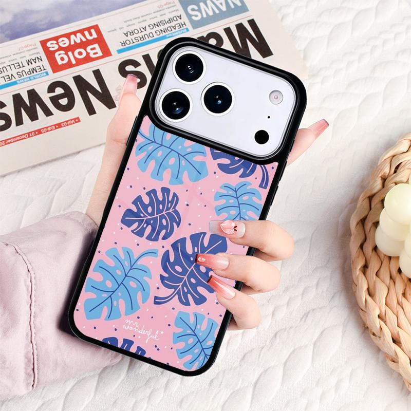 Tropical Monstera Leaves Phone Case For IPhone 17 16e 15 14 13 12 11 Pro Max Air Mini Soft Protective Cover