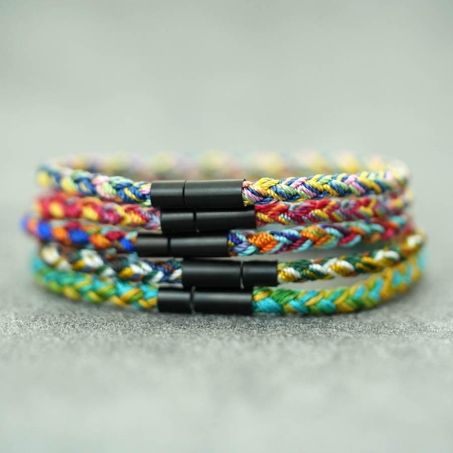High Quality Ethnic Rope Bracelet Man Women 5 Colors Handmade Weaven Thread Braslet Bangle Pulsera Macrame Friendship Jewelry