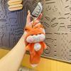 Plush Cartoon Big Tail Orange Car Keychain Cartoon Big Tail Doll Pendant  Kids Children Girls Boys