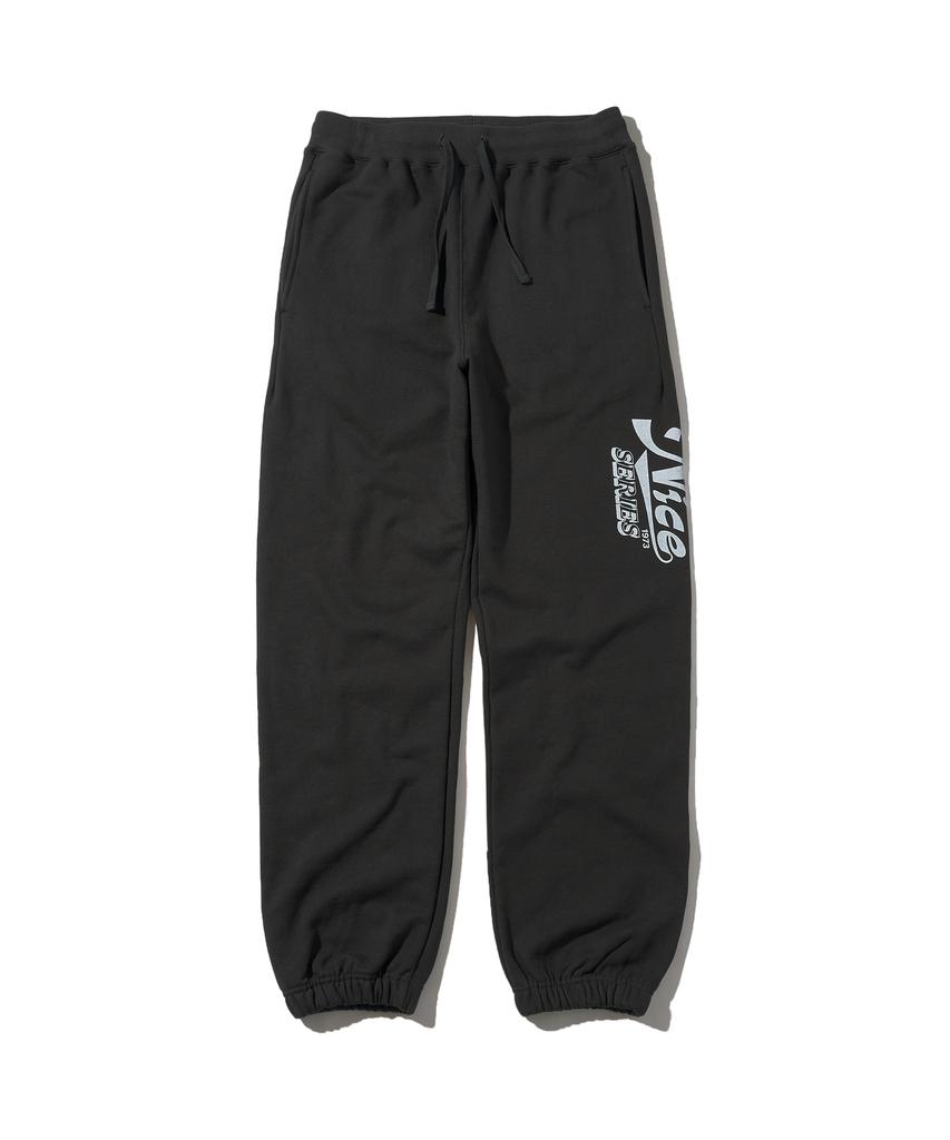 DISCUS ATHLETIC Nice Weather Collaboration Nice Series Sweat Pants Washed Black