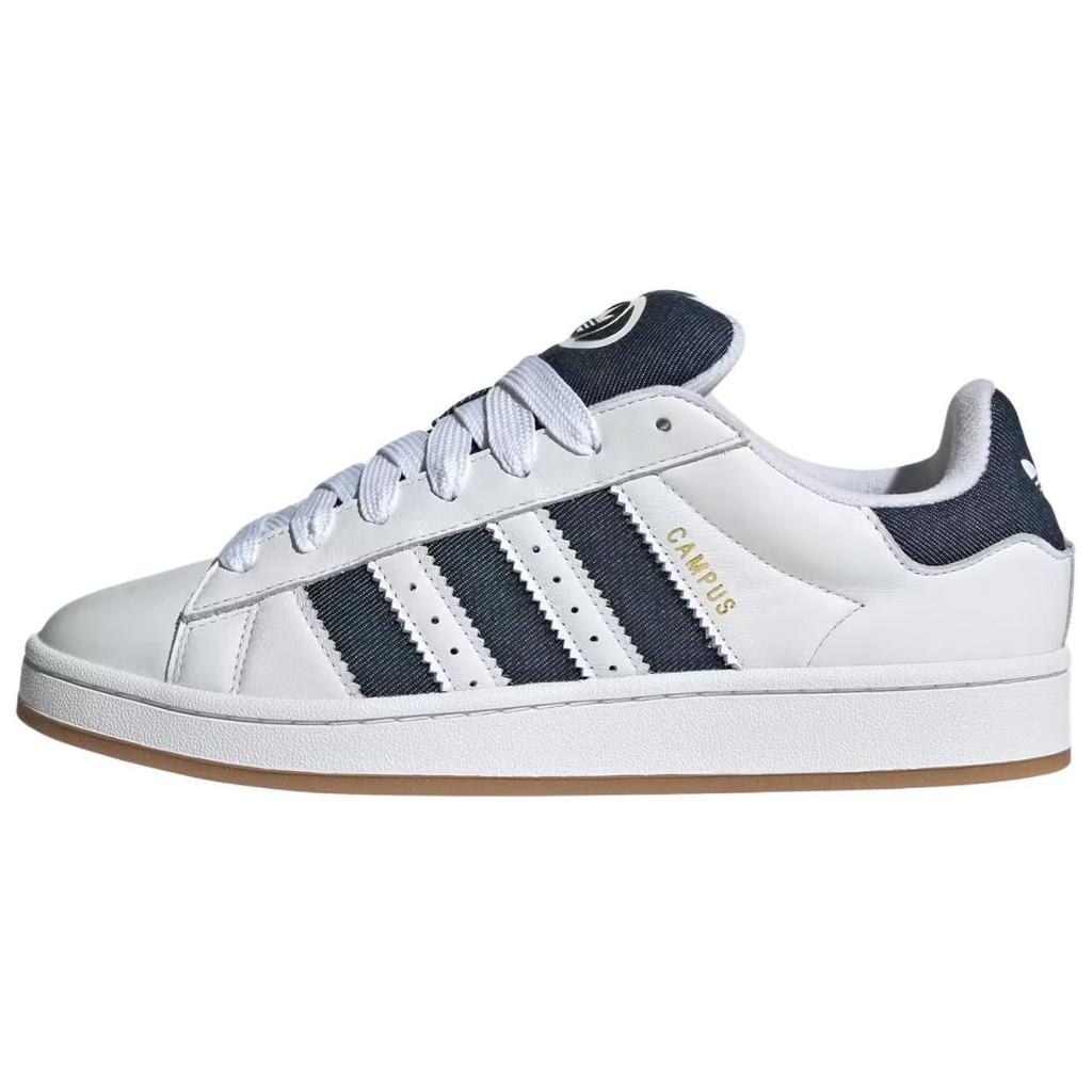 Adidas Campus 00s White Night Indigo Denim Men Sneakers Cloud-White Gold-Metallic JQ7439