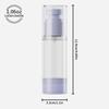 Airless Press Type Refillable Bottles Spray Bottle Lotion Cosmetic Dispenser Travel Portable Hydration Bottle