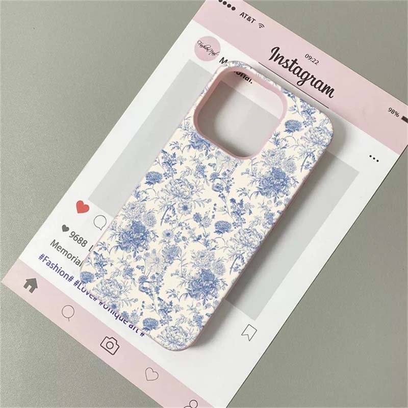 Цветочный чехол для iPhone 17 Pro Max Чехол iPhone 16 14 13 15 11 12 17 Pro Max Plus 16e Ударопрочный Мягкая кожа Милый чехол