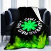 1PC Hot Chili Music Flannel Blanket, Use for Birthday/Holiday Gift, Soft Blanket for Sofa/Bed/Camping/Office/Tourism Use,All Seasons