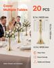 20 PCS Wedding Flower Vase, 33.5 cm Tall Flower Table Centerpieces, Crystal Banquet Vases Easy Installation, Electroplated Finish, Versatile