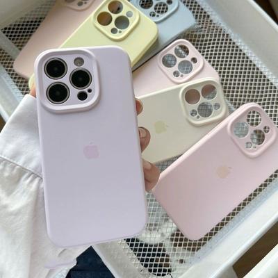 Чехол для телефона из чистого жидкого силикона для Apple iPhone 16 Pro Max - мягкий силиконовый противоударный простой полный чехол для iPhone 16/15/14/13/12/11/Pro/Plus/ProMax