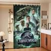 Movie Jurassic Park Dinosaur World Modern Simple Shower Curtain Bathroom Decorative Polyster Shower Curtain with Hook