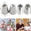 1Pc Christmas Cream Cake Icing Piping Nozzles Set Kitchen Tree Snowflake Cupcake Decorating Flower Mouth Pastry Baking Tools