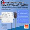 Tuya WIFI Умный переключатель DC 7-32V/AC 85-250V 10A Датчик температуры и влажности 12V 24V 110V 220V Переключатель реле Удаленное управление через приложение