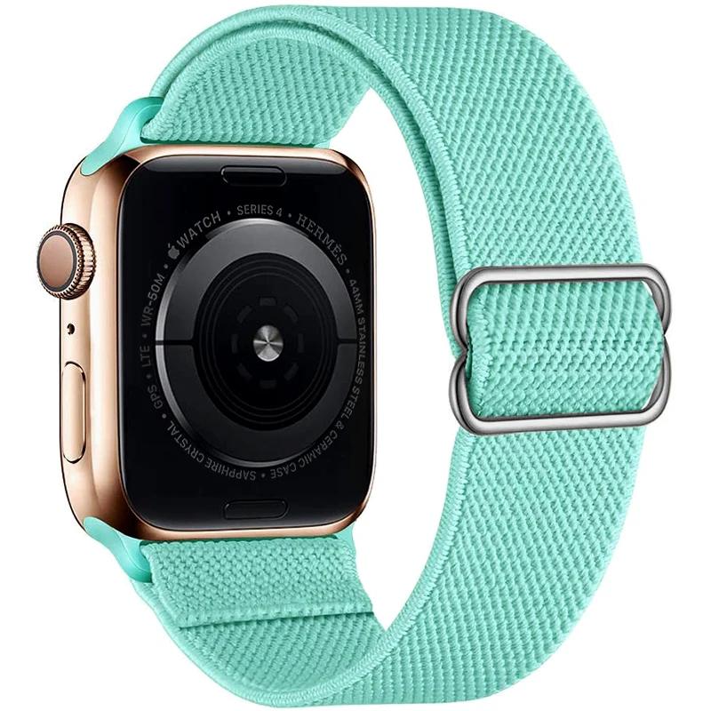 Ремешок-скранчл для Apple Watch Band 49мм 44мм 40мм 38мм 42мм Эластичный нейлоновый браслет IWatch Series Ultra 3 6 Se 7 8 9 45мм 41мм