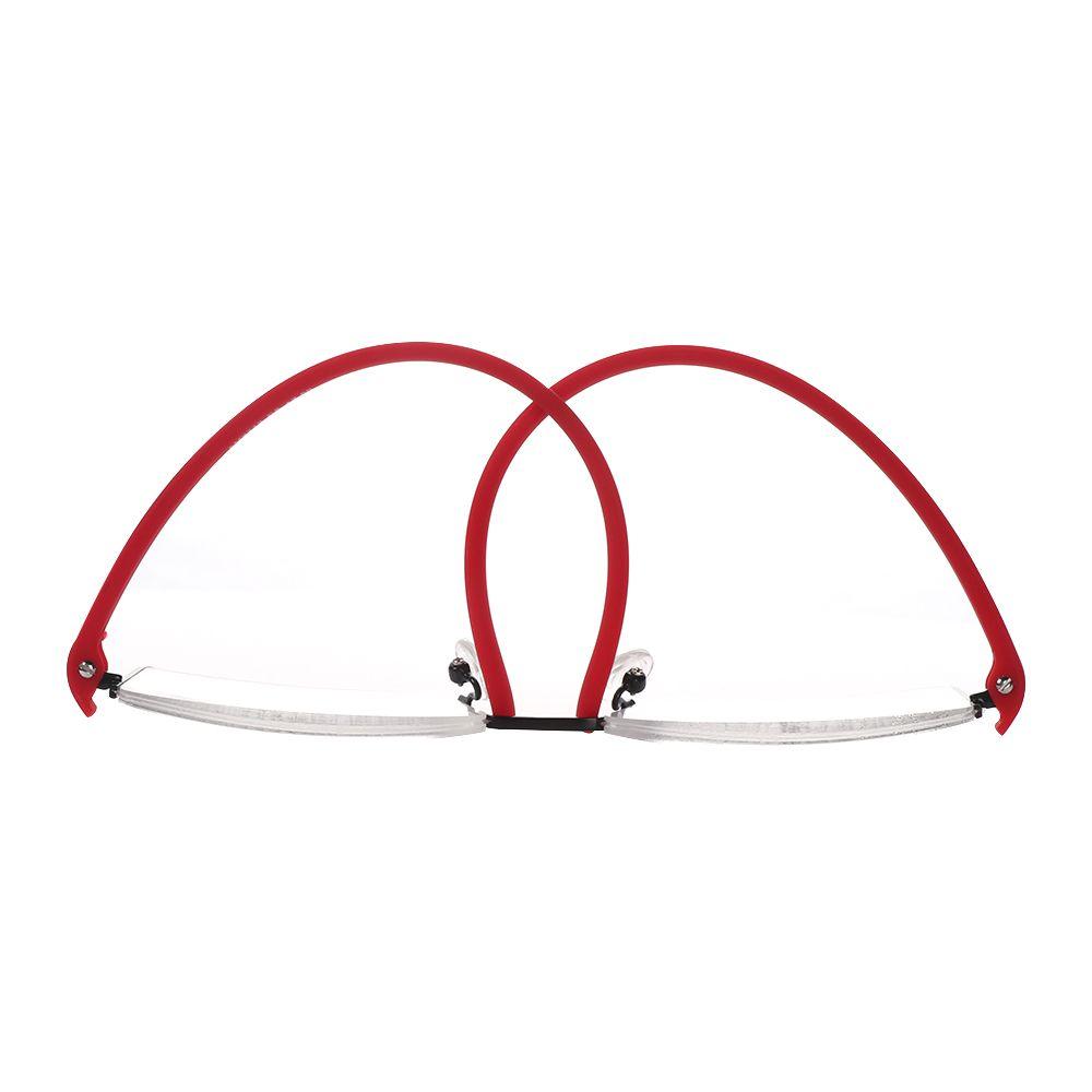 with Case Ultralight TR90 Reader Eyeglasses Half Frame Semi Rimless Reading Glasses