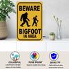 Beware Animals Dog Cat Bull Kraken Chickens Bigfoot Area Retro Tin Sign Caution Decorative Vintage Plaque Metal Poster Decor