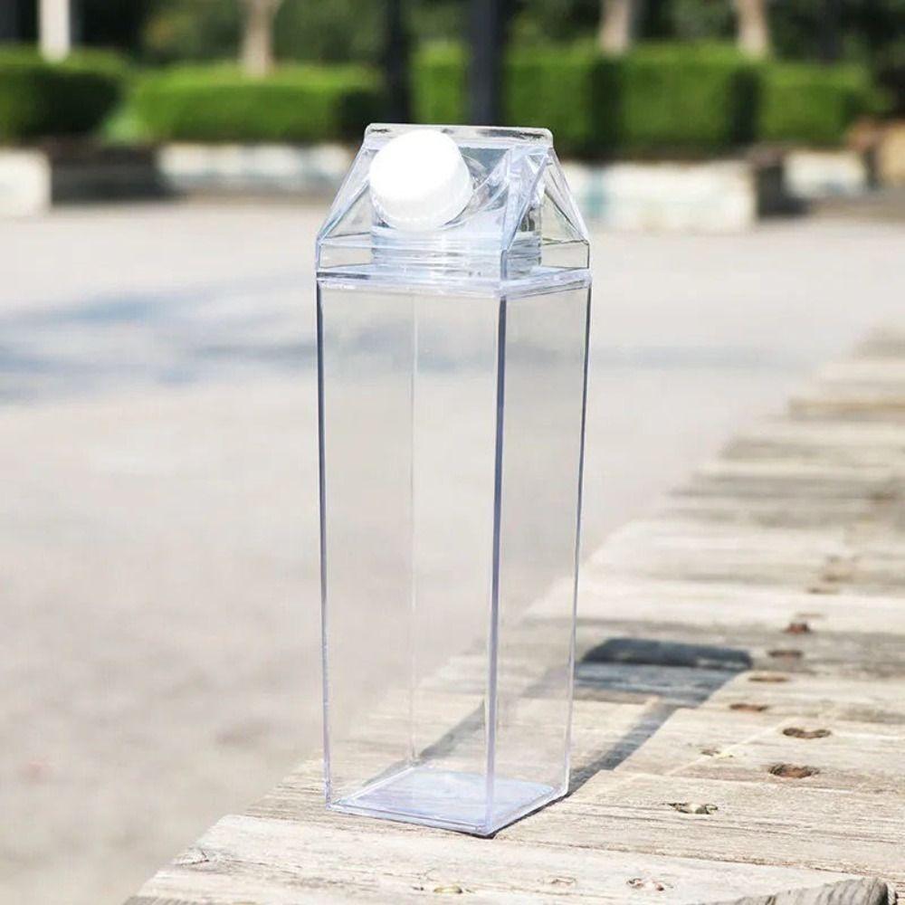 Juice Leak-Proof Transparent Large Capacity Plastic Milk Carton Water Bottle Drinking Bottle