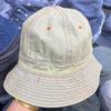 Simple Denim Bucket Hat Women Spring and Autumn Show Small Face Washed Casual Basin Hat Sunshade Sunscreen Versatile Hat Tide