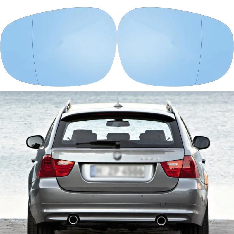 For 09-11 BMW 1 Series E81 E82 E87 E88 3 Series E90 E91 LCI Blue Mirror Lens Replacement