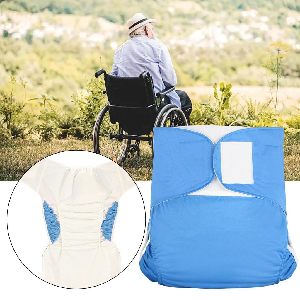 Adults Cloth Diaper Adjustable Washable Elastic Economical Pul Underwear for Elders Disabled People Old Man Incontinence Care