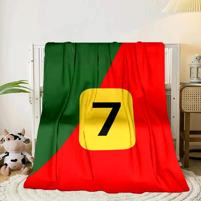 Ronaldo's Number Seven Portable Blanket/Soft Blanket Bedding Blanket Suitable for Travel Camping Living Rooms Offices Sofas Fan Gifts