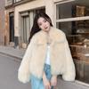 Winter Imitation Fox Hair Short Fur Haining Coat Women's Thickened New Wool Coat Lapel Light