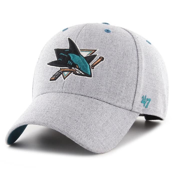 Casquette Réglable - 47 Brand - STORM CLOUD - San Jose Sharks - Blanc - Sportswear