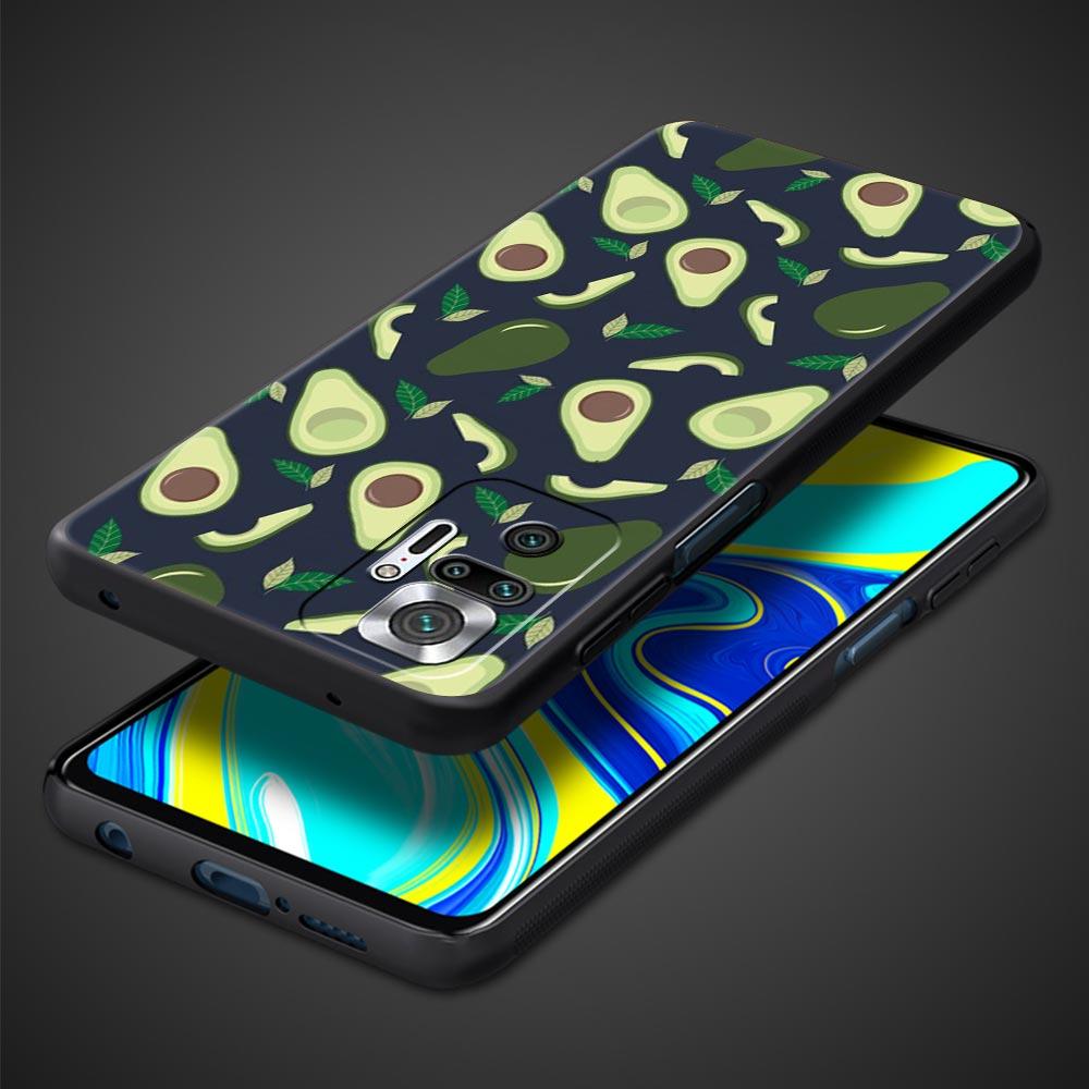 Cute Avocado Phone Case For Xiaomi Redmi Note 14 13 5G 10 11 12 Pro Plus 4G 14C 13C 12C 10C Black Cover