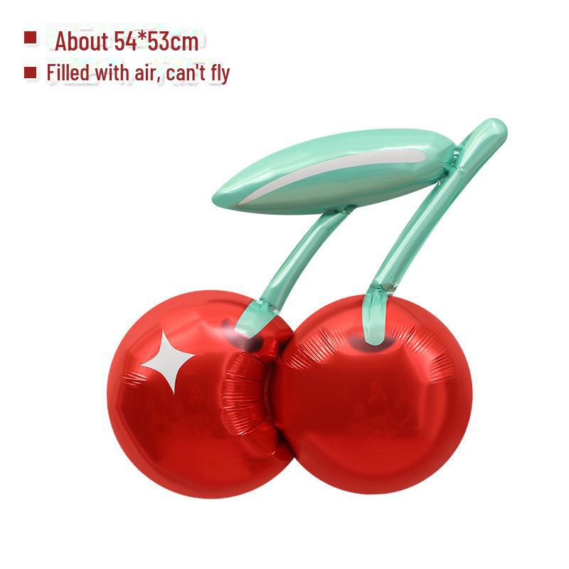 Мультяшные фольгированные шары в форме фруктов: Украшения для вечеринки с яблоками, ананасами, арбузами и виноградом