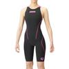 Купальник AQUAFORCE Fusion Tri Half Spats Open Back Black x Black x Pink S [Arena] (Перекресток) Женский (БКПК)