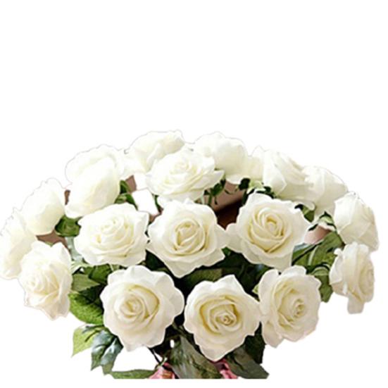 10 шт. искусственные латексные розы цветы Свадебная вечеринка офисный стол букет домашний декор