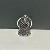 Vintage Zinc Alloy Angel Wings Bell Keychain for Bikers