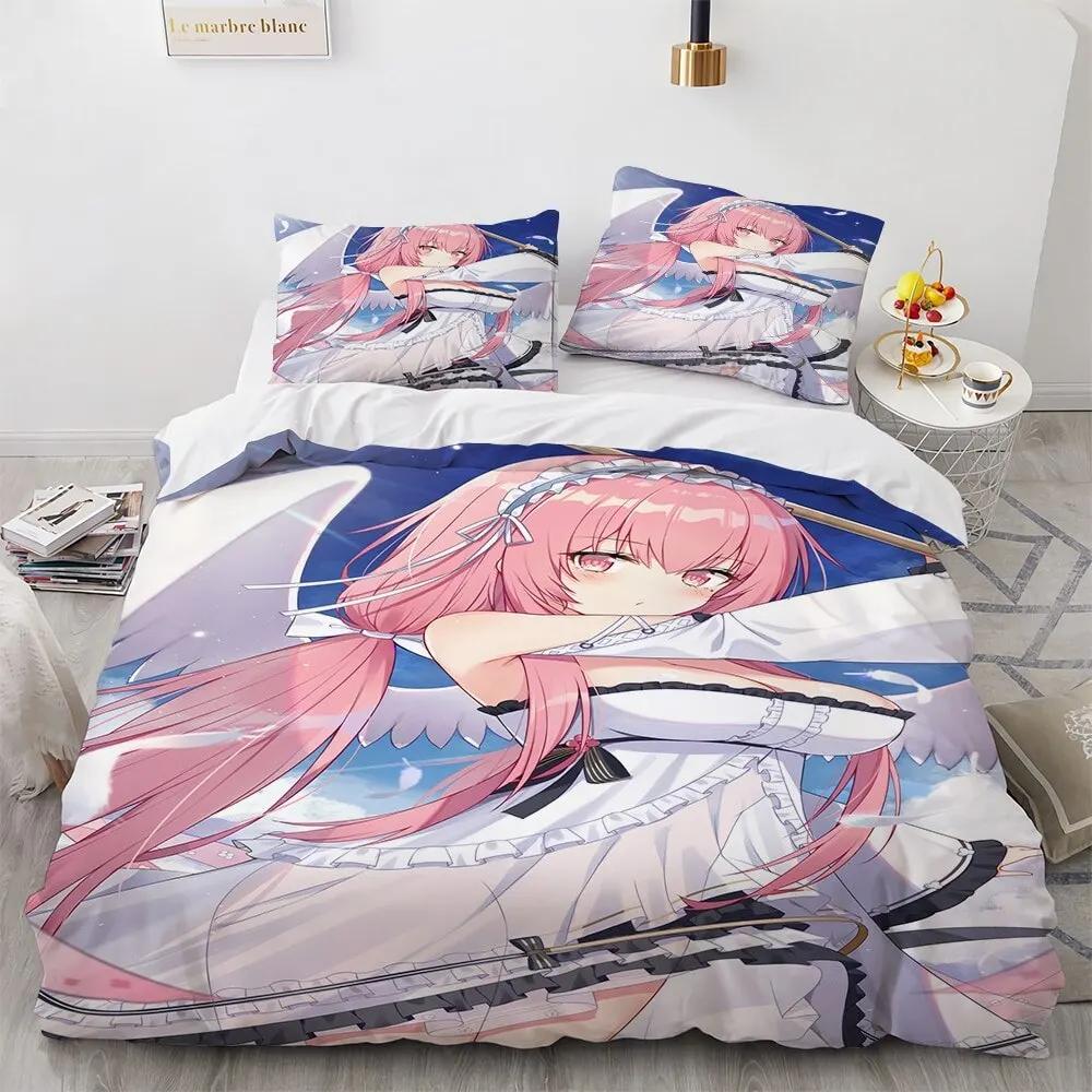 Комплект постельного белья Kawaii Anime sexy Girl, пододеяльник, одеяло, комплект постельного белья, наволочка, размер King Queen Twin для мальчиков и девочек для взрослых