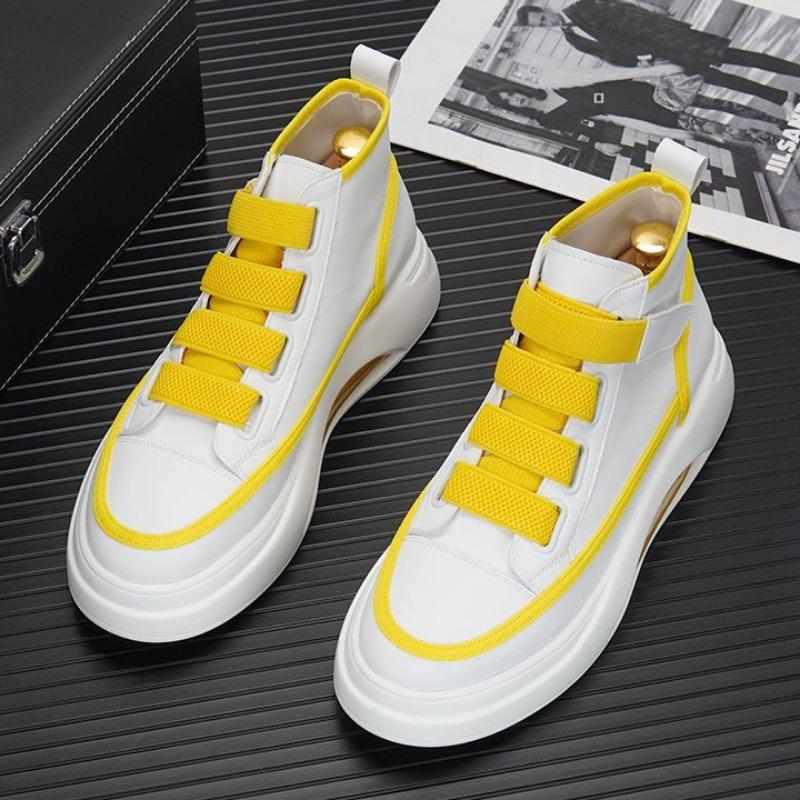 Мужские высокие кроссовки 2025 года, осенний тренд, дизайнерская белая повседневная обувь, удобная спортивная обувь на воздушной подушке, теннисные туфли для мужчин