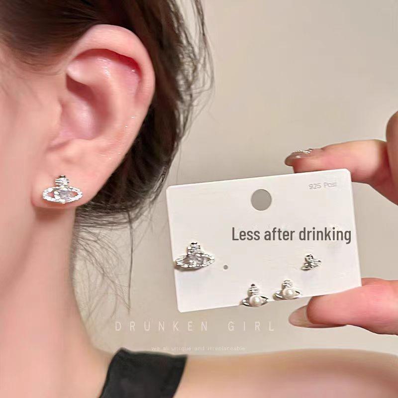 Серьги для девочек из стерлингового серебра S925 «Цветочный сезон 2025» — милый, нишевый набор на одну неделю