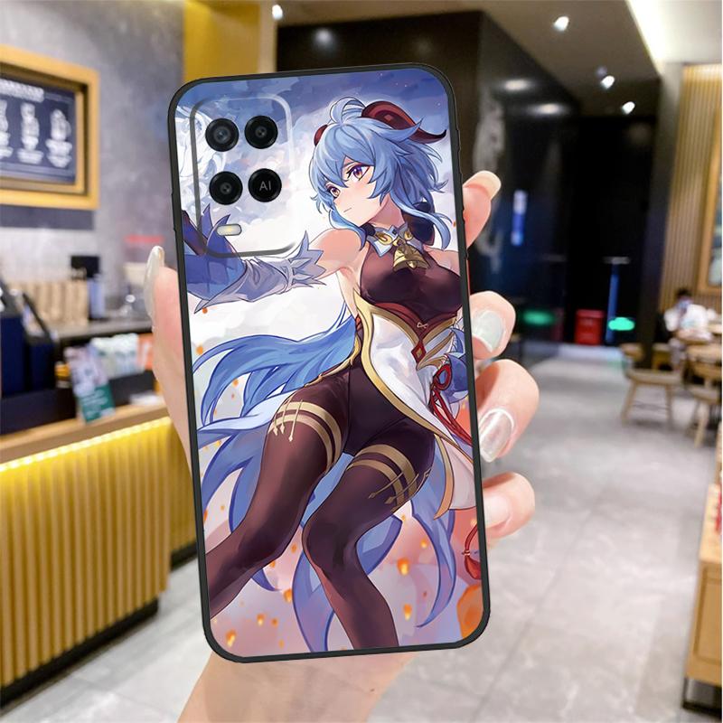Чехол Ganyu Genshin Impact для Oppo A96 A76 A16 A17 A18 A60 A80 A40 A38 A58 A78 A98 A94 A74 A54 A15 A57 A77 A5 Pro