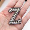 2Pcs Convenient Clothes Patch Easy Use Fabric Iron On Alphabet Clothing