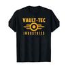 Vault-Tec Industries Logo T-Shirt - Video Game Inspired Iconic Icon & Vault Symbol - Cotton Retro Gaming Tee for & - Casual Wear, Parties, -