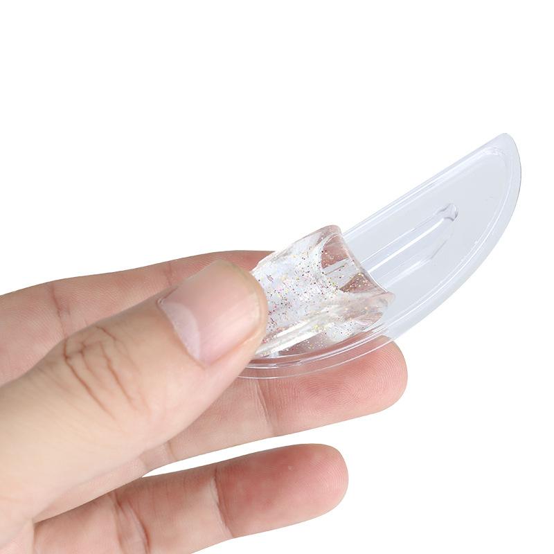 Кристаллический блестящий скребок для штампов для ногтей, прозрачное желе, силиконовая головка для французских ногтей, наборы для маникюра, набор инструментов для штамповки ногтей