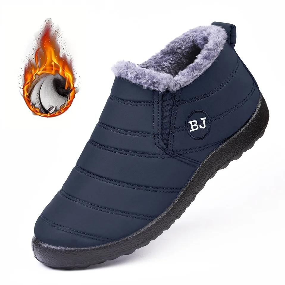 Plus Size 35-47 Women Non Slip Waterproof Winter Snow Boots Women/men Warm Ankle Boots Outdoor Cotton Padded Shoes Botas Mujer