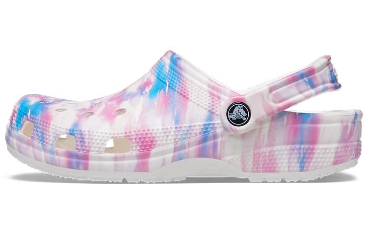 Crocs Классические повседневные унисекс сандалии Бело-розово-синие 'White Pink Blue' 207567-94S