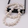 Big Pearl Necklace For Women Natural Freshwater Cultured Large Bead In White High Quality Real 925 Silver 10-11mm